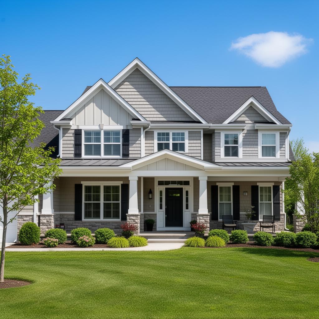 Completed residential roofing project in Downriver Michigan